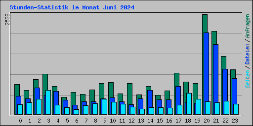 Stunden-Statistik im Monat Juni 2024