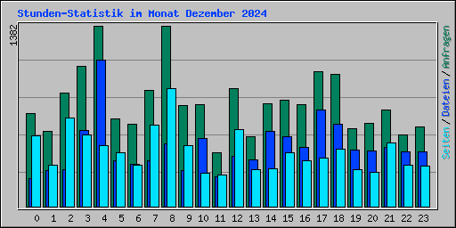 Stunden-Statistik im Monat Dezember 2024